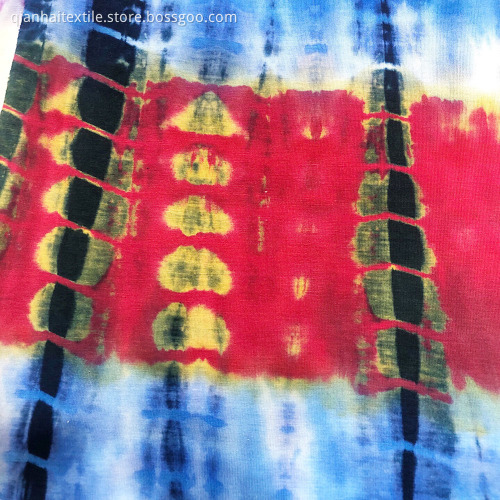 Hot Wholesale Tie Dyed Rayon Knitting Fabric